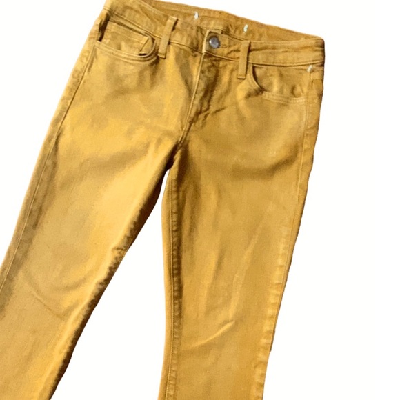Joe’s Jeans Skinny Jeans, Quality Skinny Denim Jeans, Mustard Skinny Denim Jeans - Picture 3 of 11
